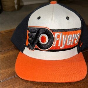 Zephyr Black and Orange Philadelphia Flyers Hat, hockey